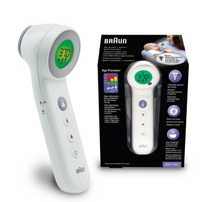Braun Thermomètre Sans Contact + Contact Age Precision BNT400 Pièce 1