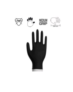 ABENA GANT D'EXAMEN NITRILE CLASSIC NP NOIR SMALL NOIR (100 UNITÉS)